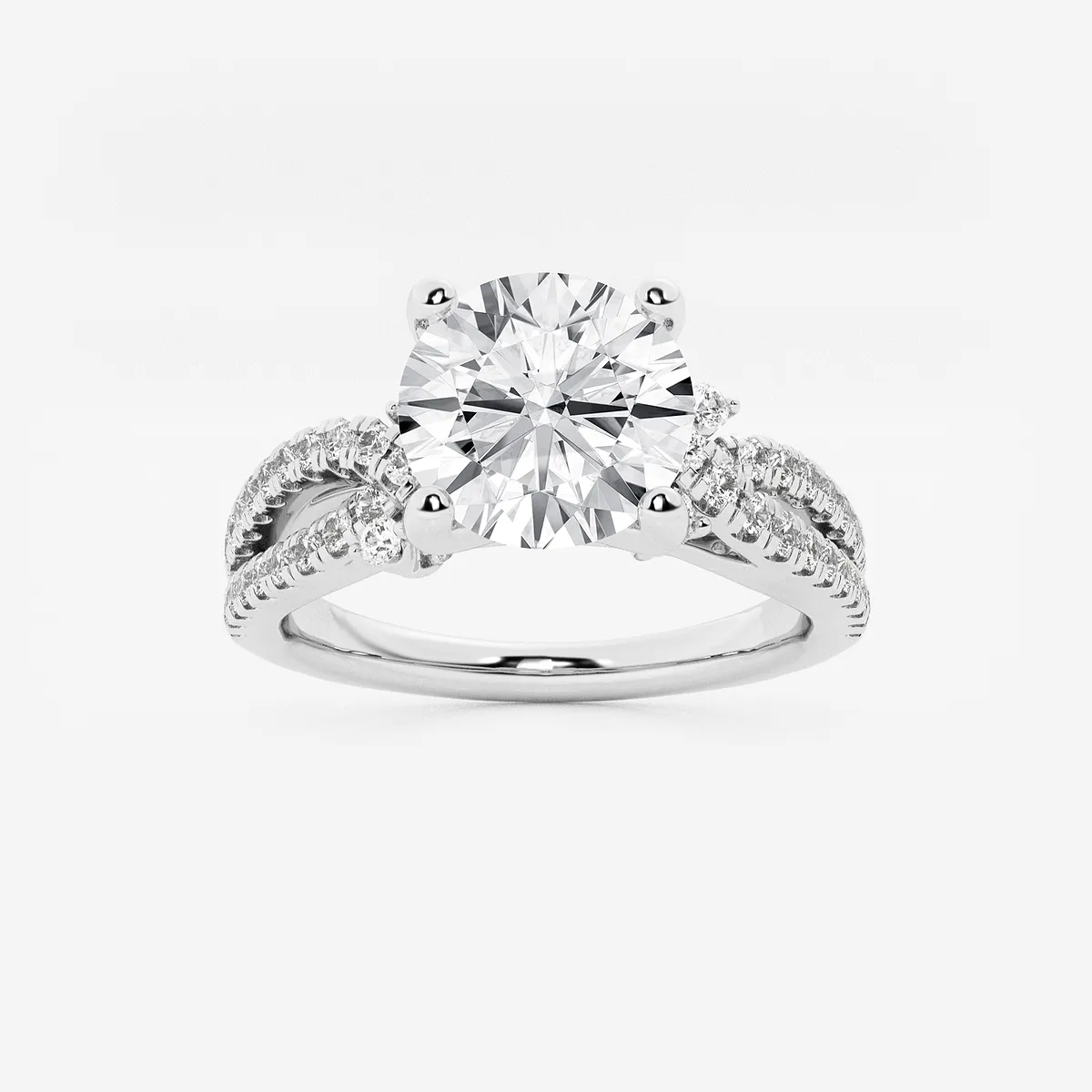 Eloise 2 Lab Grown Diamond Petite Bow Engagement Ring, E